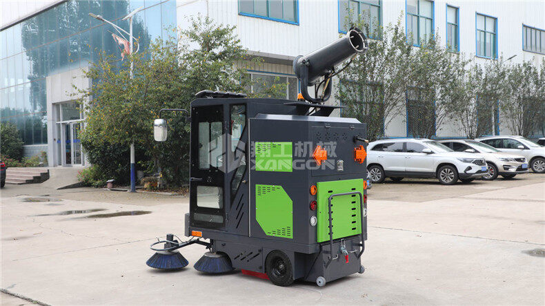 電動(dòng)掃地機(jī)灑水、噴霧、清掃、吸塵都可以